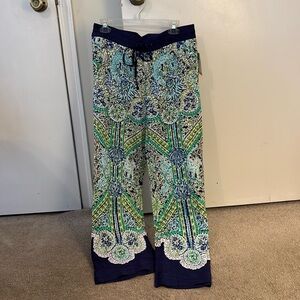 NWT - Lilly Pulitzer Philippa Beach Pant Bright Navy Escape - Size S